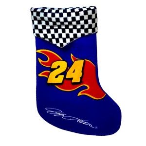 🍄 NASCAR #24 Jeff Gordon Fleece Christmas Stocking
